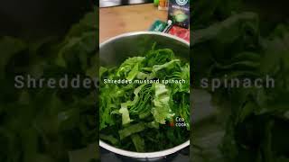 Creamy mustard spinach recipe  Easy tsunga recipe [upl. by Nairad]