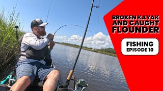 Broken Kayak and Caught Flounder North Carolina End of Season [upl. by Saito]