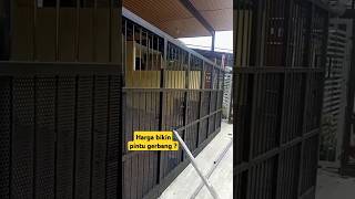 Standar harga bikin pintu gerbang  bengkellas [upl. by Aynekal]