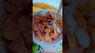 Kelloggs corn flakes with real strawberry puree  Short  ytShort [upl. by Mlehliw597]