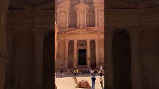 The Treasury in Petra is one of the seven wonders of the world traveltheworldwithmonie [upl. by Yenaffit]