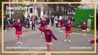 Carnaval fanfare Hoger Op Woumen op Ezelcavalcade in Lombardsijde  Directors cut [upl. by Paxton720]