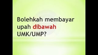 Perusahaan membayar upah dibawah UPAH MINIMUM [upl. by Ydnahs400]