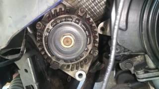 How to replace alternator pt cruiser 20012010 [upl. by Ylellan]