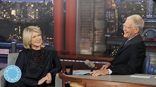 Martha Stewart Says quotGoodbyequot to David Letterman  Martha Stewart [upl. by Ettegirb]