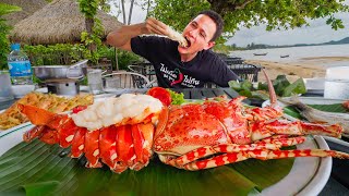 Best Seafood in Phuket 🇹🇭 GIANT LOBSTER  Crab Curry in Phuket Thailand [upl. by Pattie399]