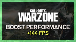 Modern Warfare Warzone  How To Boost FPS amp Increase Performance [upl. by Grata]