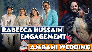 Rabeeca Hussain Ki Shadi Ambani Ka Record Tor Payegi  Full Engagement Function Vlog  wedding [upl. by Nailluj]