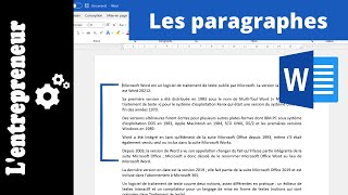 Gérer les PARAGRAPHES sur WORD [upl. by Idelson]