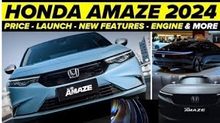 Honda AMAZE Revealed fully  Killer Looks  full details review [upl. by Sybilla]