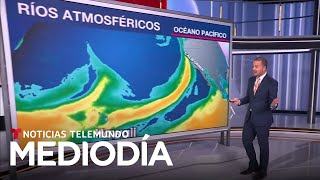 Una autopista de piñas azotará a la Costa Oeste con más agua que un gran río  Noticias Telemundo [upl. by Anom]