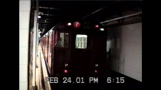 IRT Flushing Line Redbird R36ML 7 Train Trip to Main Street 22401 [upl. by Arathorn415]