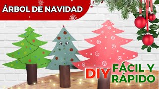 🎄⭐Cómo Hacer un ÁRBOL DE NAVIDAD con papel dibujo y decoración FÁCIL ✏️  DIY✂️ Material reciclado [upl. by Eniamsaj]