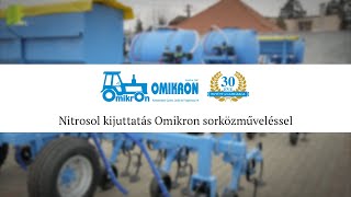 Nitrosol kijuttatás Omikron sorközműveléssel [upl. by Aeneus]