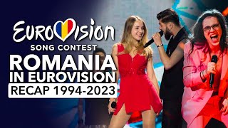 🇷🇴 Romania in Eurovision Song Contest 1994  2023  RECAP România la Eurovision [upl. by Einahpehs]