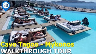 Walkthrough Tour of Cavo Tagoo Hotel in Mykonos [upl. by Daniyal681]