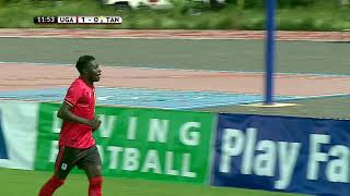 Uganda Hippos U20 Captain Gavin Kizito Vs Tanzania  2021 AFCON U20 Qualifier CECAFA Final [upl. by Still]