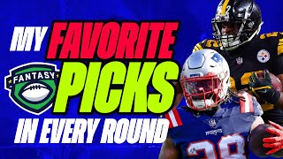 The BEST Pick in EVERY Round  16 Rounds of ADP  Fantasy Football Advice and Draft Strategy [upl. by Nueoras]