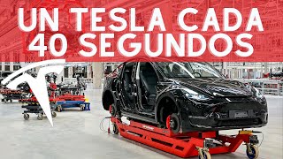 UN TESLA CADA 40 SEGUNDOS  TESLA GIGASHANGAI [upl. by Llerahs826]