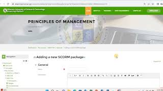 How to Add a SCORM FILE on Mbarara University of Science and Technology LMS [upl. by Lenad]