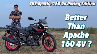 2024 TVS Apache RTR 160 2V Racing Edition Review  Better Than Apache 160 4V [upl. by Marashio]