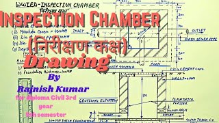 Inspection chamber drawing Waste water and irrigation engineering drawing [upl. by Aneele921]