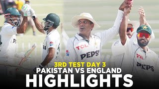 Full Highlights  Pakistan vs England  3rd Test Day 3 2024  PCB  M3G1K [upl. by Agathe8]