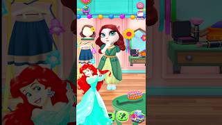 Ariel  Disney Princess  My Talking Angela 2 shorts mytalkingangela2 cosplay ariel princess [upl. by Gorton]