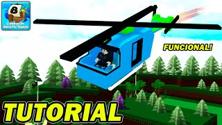 COMO CRIAR UM HELICOPTERO FUNCIONAL TUTORIAL CONSTRUA UM BARCO POR TESOURO  ROBLOX [upl. by Amees]