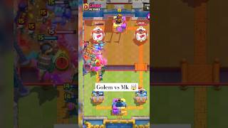 Golem vs MK 🤯  triple elixir tournament  shorts battleroyale supercell [upl. by Panthia]