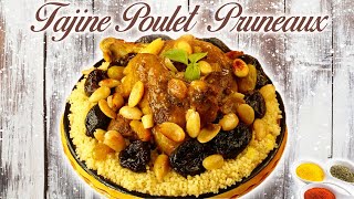 TAJINE POULET PRUNEAUX  LA MEILLEURE RECETTE  RAMADAN [upl. by Lottie]