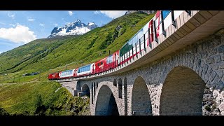 Riding the most BEAUTIFUL TRAIN from Chur to Zermatt  Glacier Express Switzerland 2024 [upl. by Bevus]