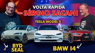 BYD SEAL X TESLA MODEL S X BMW I4 NA VOLTA RÃPIDA SERJÃƒO DOS FOGUETES NO DESAFIO DOS ELÃ‰TRICOS [upl. by Yesdnil122]