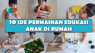 PERMAINAN EDUKASI ANAK 2  3 TAHUN II AKTIVITAS MONTESSORI II 10 IDE BERMAIN ANAK DI RUMAH [upl. by Auot778]