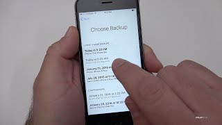 How to Restore an iPhone from an Updated iOS Backup [upl. by Jackelyn]