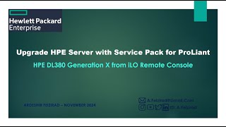 Upgrade HPE Server with Service Pack for ProLiant SPP [upl. by Sert]