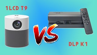 Touyinger T9AUN ET40 1LCD projector VS Touyinger K1 DLP projector [upl. by Eseuqram]