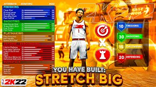 BEST STRETCH BIG BUILD in NBA 2K22 BEST POWER FORWARD BUILD THE BEST SHOOTING CENTER BUILD NBA2K22 [upl. by Norward]