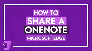 How to Share a OneNote Notebook OneNote Tutorial [upl. by Ellesig]