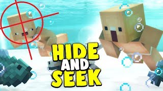 VERSTECKEN IM SCHWIMMBAD SNIPER HACK SCHUSS   Minecraft Hide and Seek [upl. by Razal]