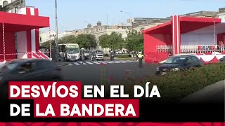 Plaza Bolognesi Tomen sus precauciones ante desvíos por día de la bandera [upl. by Cynera]