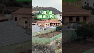 Solarstrom Garten auf Teneriffa ☀️☀️ Kühlung mit Pool bitcoinmining offgrid [upl. by Ettedranreb]