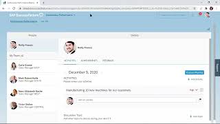 SuccessFactors Continuous Performance  How to add an activity [upl. by Nagol]