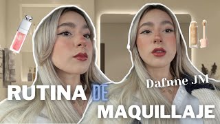 RUTINA DE MAQUILLAJE DE DAFNNE JM ACTUALIZADO  grwm para salir con Mario  Hermanas JM [upl. by Atoiganap]