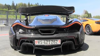 Mclaren P1  Start Up Accelerating and Downshifts [upl. by Navis206]