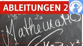 Ableitungsregeln 2  Produktregel Quotienten Kettenregel  Beispiele einfach erklärt  Analysis [upl. by Ambie]