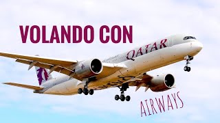 ¿Como es volar con Qatar Airways ✈️  El Aeropuerto más lujoso del mundo Doha [upl. by Innavoij]