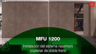 Como se instalan la puertas rasomuro de sistema coplanar [upl. by Mclyman]