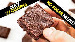 27 Calorie Brownies NO SUGAR [upl. by Llerrah]