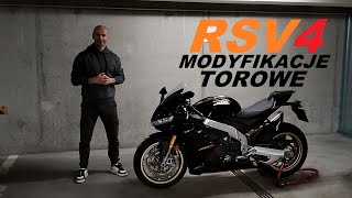 Aprilia RSV4 1100 Factory 2023 MEGATEST PL część 4  Najważniejsze modyfikacje na tor [upl. by Linneman]